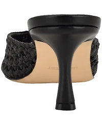 Nine West Women's Camenlaw Woven Kitten Heel Mules Pumps