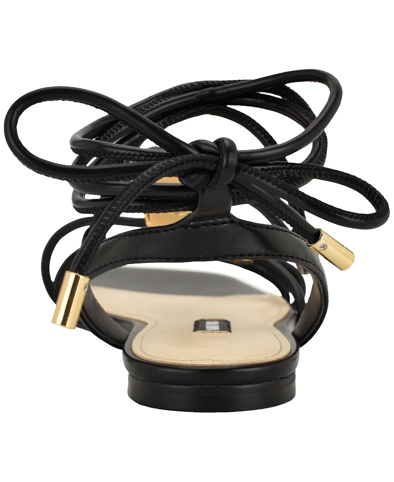 Nine West Women's Niraa Strappy Tie-Up Sandals