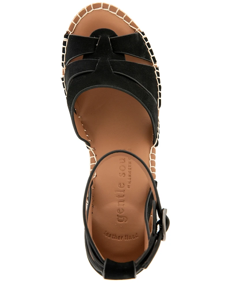 Gentle Souls Women's Coolie Espadrille Wedge Sandals