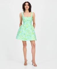 Sam Edelman Women's Spring Garden Fit & Flare Mini Dress