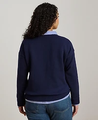 Lauren Ralph Petite Crewneck Long-Sleeve Sweater