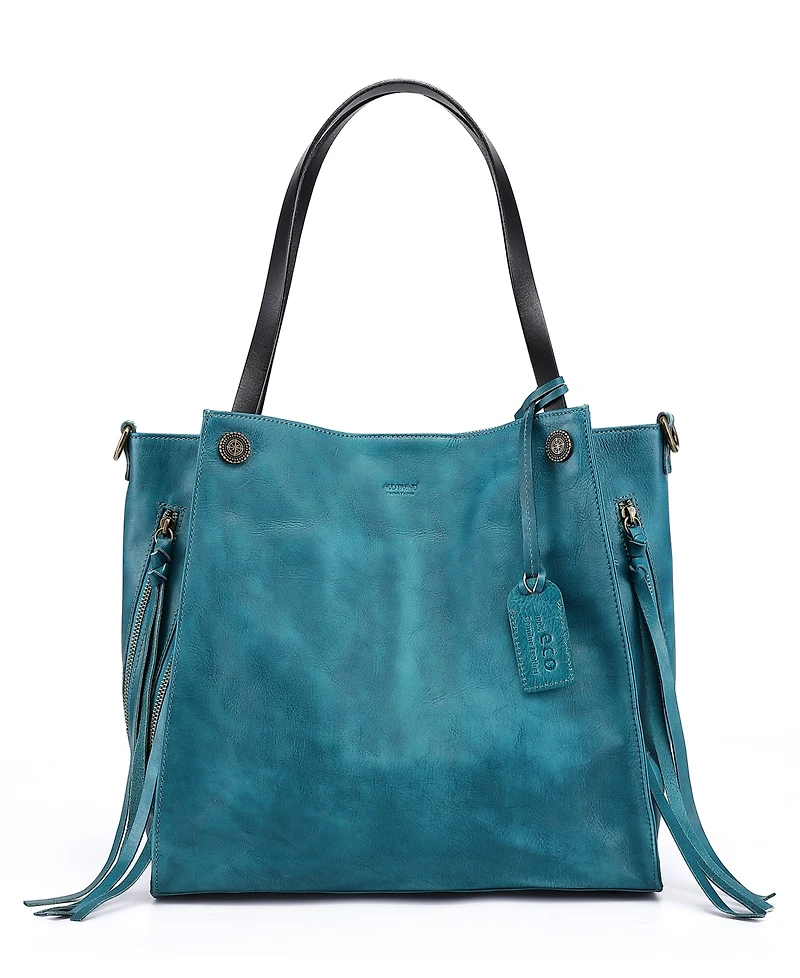 Old Trend Daisy Large Leather Tote Bag