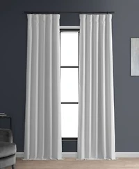 Half Price Drapes Safari Tan Faux Linen Hotel Blackout Curtain