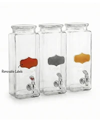 Circleware Yorkshire Element Set of 3 Dispensers, 80 oz.