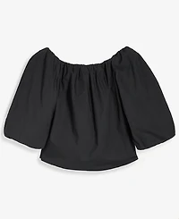 I.n.c. International Concepts Women's Off-The-Shoulder Puff-Sleeve Blouse, Macy's Exclusive