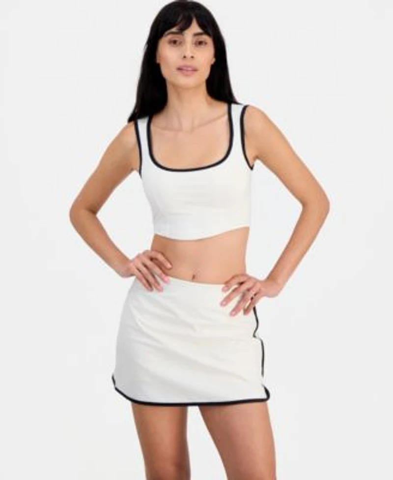 Guess Womens Sarah Fix Cup Top Mini Tennis Skirt