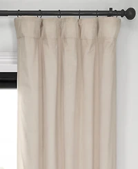 Half Price Drapes Alabaster Beige Signature Velvet Blackout Curtain