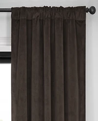 Half Price Drapes Java Signature Velvet Blackout Curtain