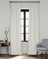 Half Price Drapes Porcelain White Signature Velvet Blackout Curtain