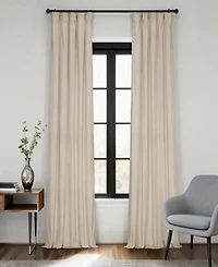 Half Price Drapes Neutral Ground Signature Velvet Blackout Curtain