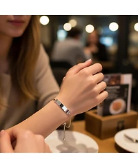 Bling Jewelry Classic Set of 2 Thin Mother Young Daughter Set Id Bracelet Bolo Name Plated Wrist 7 Inch Sterling Silver Adjustable