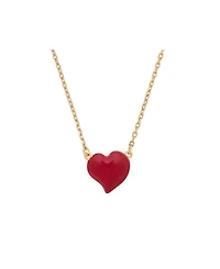 kate spade new york Amour Heart Enamel Pendant Necklace