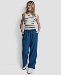 Dkny Jeans Petite Pull-On Relaxed Fit Pants