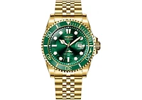 Invicta Men's Pro Diver Quartz 3 Hand Green Dial Watch