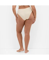 City Chic Women's Amelie Hi Waist Cheeky Brief