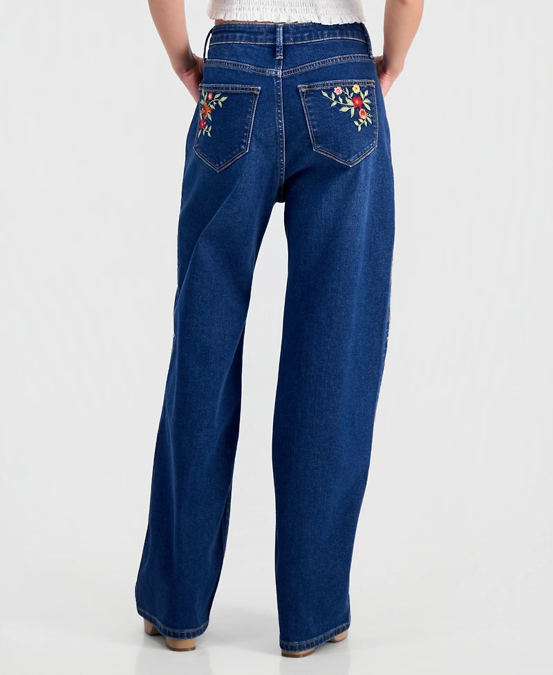 Driftwood Women's Penelope Wide-Leg High-Rise Jeans