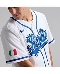 Nike Men's White Italy Baseball 2026 World Classic Stadium Jersey