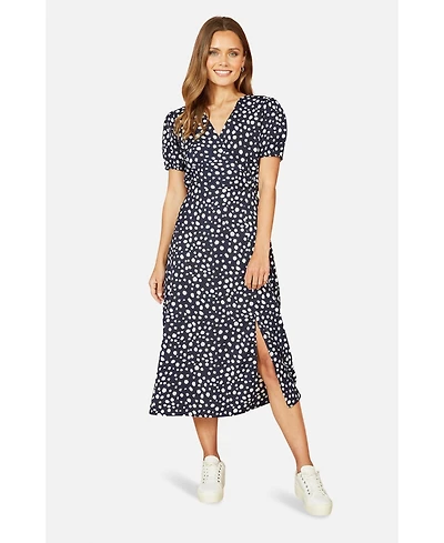 Yumi Women's Spot Midi Tea Dress