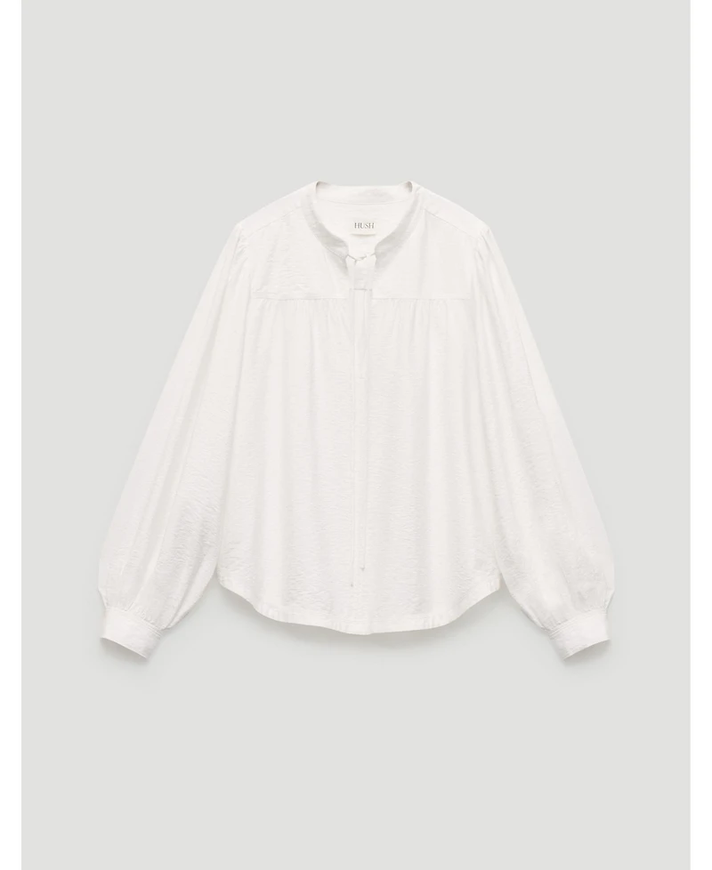 Hush Women's Harlow Tie Front Detail Blouse
