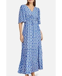 Yumi Women's Cross Over Back Maxi Dress