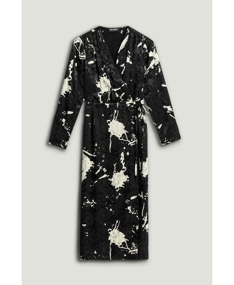 Nocturne Women's Printed Wrap Maxi Dress