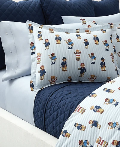Polo Ralph Lauren Teddy Bear Stripe 3-Pc. Comforter Set, King