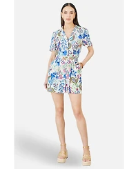 Yumi Women's Paisley Retro Print Playsuit