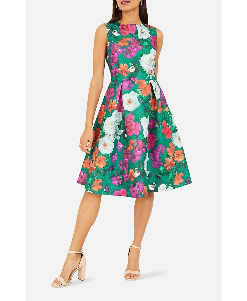 Yumi Women's Floral Skater Dress