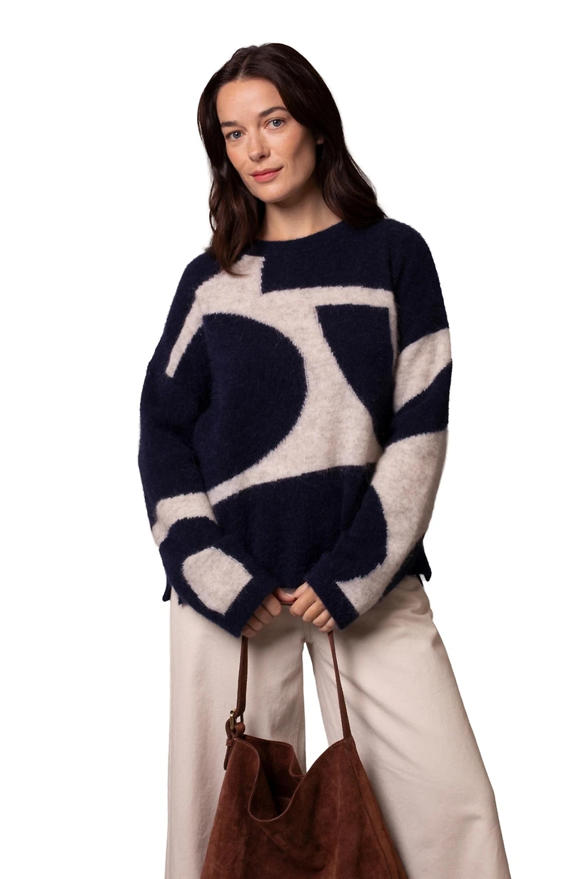 Celtic & Co. Women's Abstract Geo Sweater