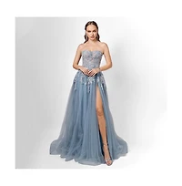 Bariano Women's Emmy Strapless Ball Gown
