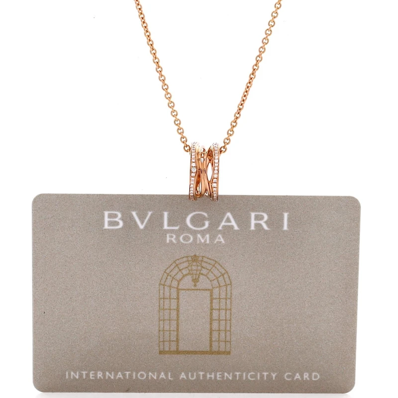 Pre-Owned Bvlgari B.Zero1 Open Design Legend Zaha Hadid Pendant Necklace