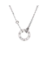 Pre-Owned Cartier 2 Diamonds Love Pendant Necklace