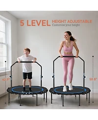 Soozier 45" Rebounder Trampoline for Adults, Foldable Trampoline,