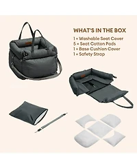 Funny Fuzzy Urban Voyager Dog Car Booster Standard