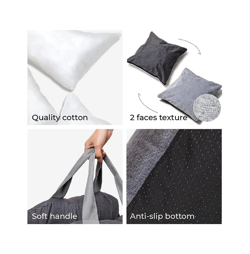 FunnyFuzzy First Class Dog Car Seat Bed