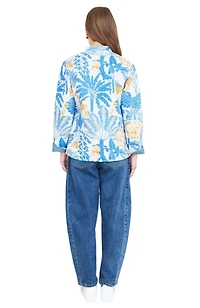 Yumi Women's Jungle Reversible Cotton Quilted Jacket