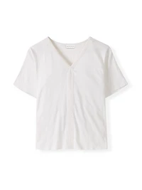 Celtic & Co. Women's Slub Jersey V-Neck Trim Top