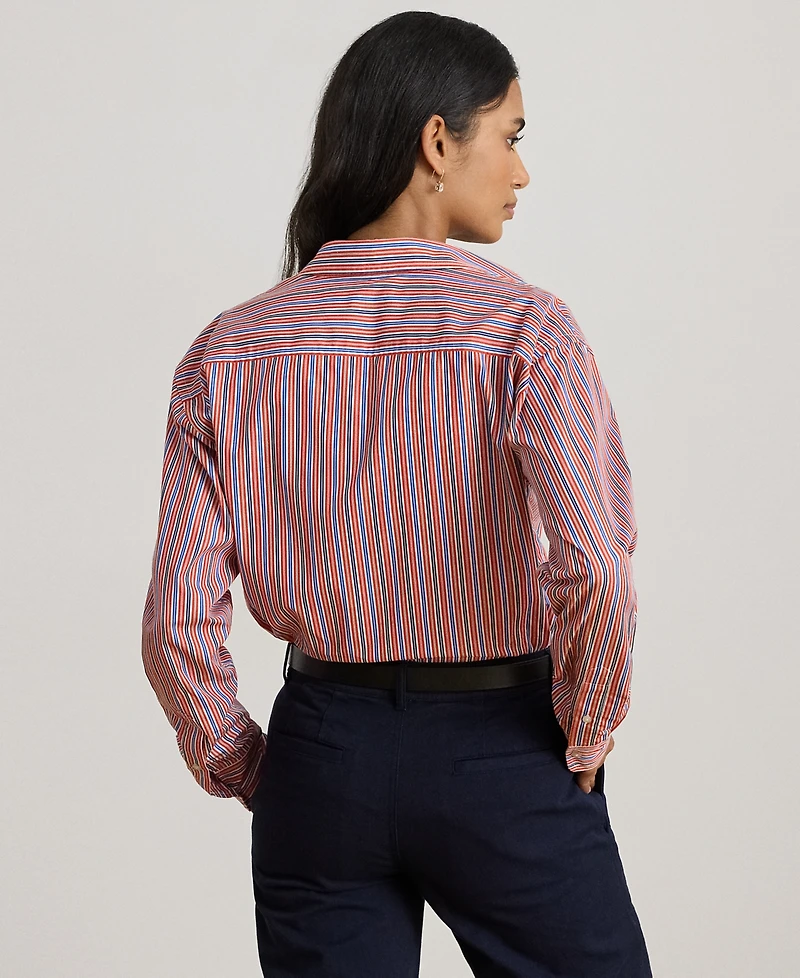 Lauren Ralph Petite Relaxed-Fit Collared Shirt