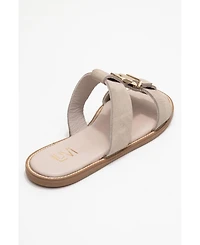 Forever & Always Shoes Sveta Leather Buckled Sandal (Women)