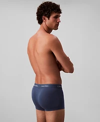 Calvin Klein Men's Icon Stretch Low Rise Trunks, 3-Pack