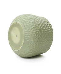 LuxenHome Leaf Embossed MgO Planter, 16.5" Textured Pot for Outdoor & Indoor