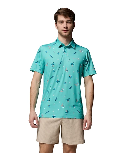 Columbia Men's Parsons Printed Short-Sleeve Polo Shirt
