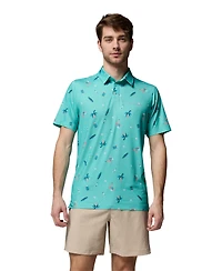 Columbia Men's Parsons Printed Short-Sleeve Polo Shirt