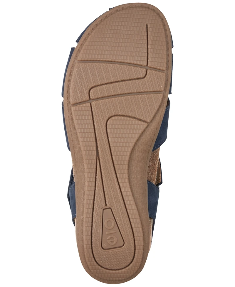 Earth Women's Brentia Leather Criss-Cross Flat Sandals