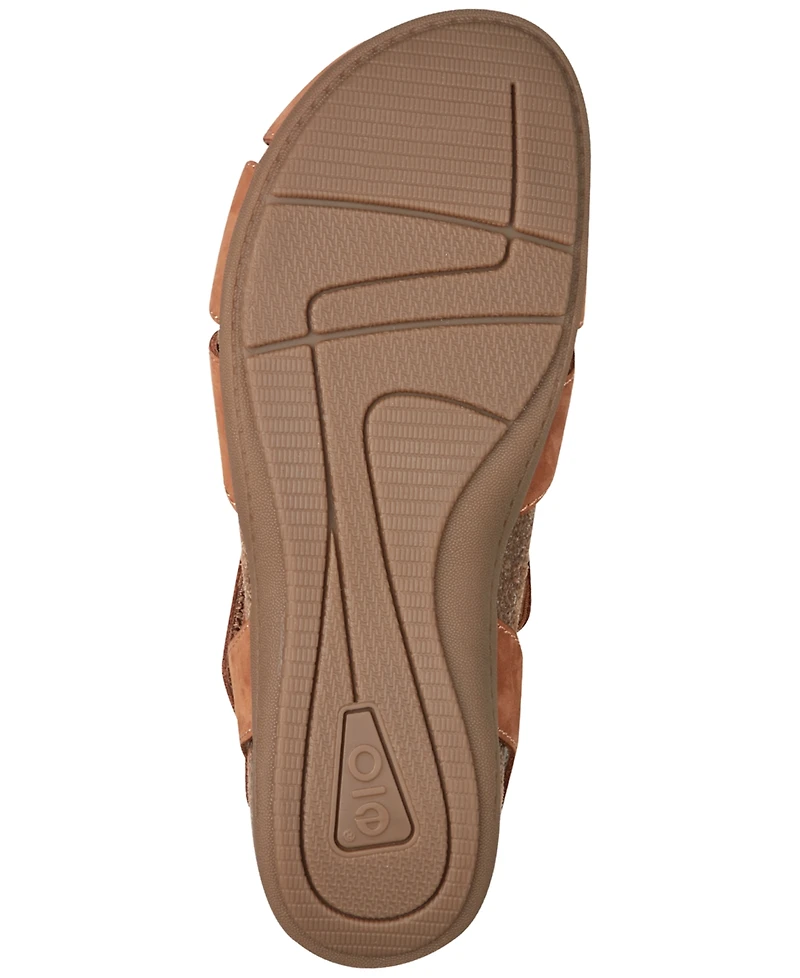 Earth Women's Brentia Leather Criss-Cross Flat Sandals