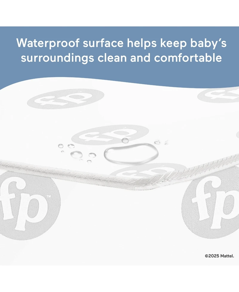 Dream On Me Baby Fisher-Price Hello Rainbow Full Crib Mattress Firm Innerspring Mattress with Waterproof Vinyl Cover