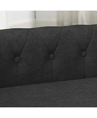 6thdruple Modern Dark Brown Raised Dog Sofa for Small and Medium Breeds