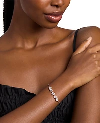 Michael Kors Rhodium Plated Sterling Silver Mixed Halo Bracelet