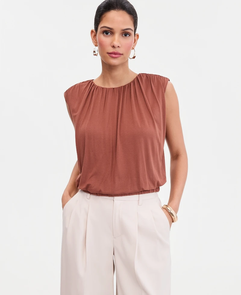 I.n.c. International Concepts Women's Sleeveless Blouson Top, Macy's Exclusive