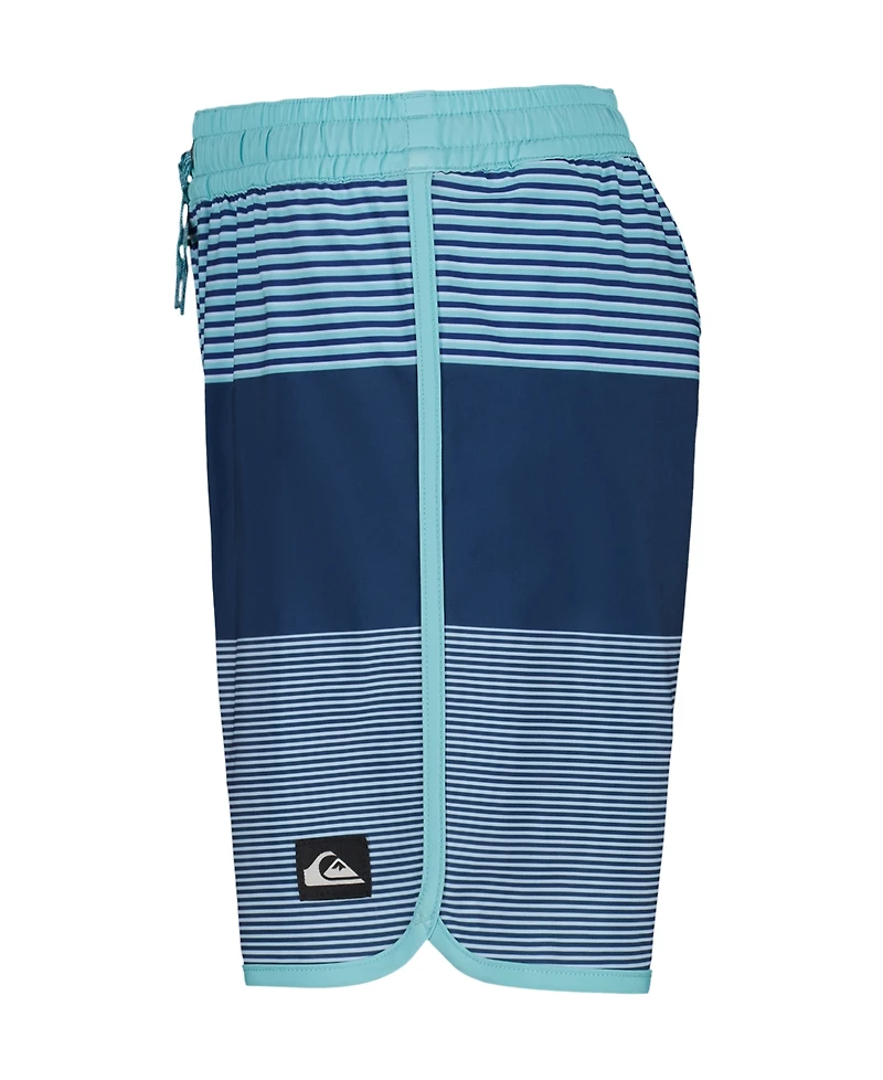 Quiksilver Boys' 8-20 Surfsilk Tijuana Stripe Swim Board Shorts